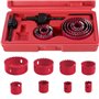 Knpwer 11 Pcs Kit Scies Cloches bi métal en Acier Carbone 19-64mm Scie Cloche Coffret pour Bois