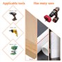 Knpwer 11 Pcs Kit Scies Cloches bi métal en Acier Carbone 19-64mm Scie Cloche Coffret pour Bois, Plaque de Plâtre et Plaques de 