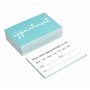 Lot de 100 cartes de rendez-vous pour clients Bleu ciel (aquarelle)