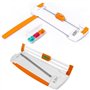 Coupe Papier Rogneuse Rotative (Longueur de Coupe de 8 Inch, 3 Lames Incluses) Massicot Règle Guillotine en Titane avec Sécurité
