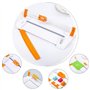 Coupe Papier Rogneuse Rotative (Longueur de Coupe de 8 Inch, 3 Lames Incluses) Massicot Règle Guillotine en Titane avec Sécurité