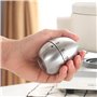 Minuterie Cuisine Minuteur Forme de Oeuf Alarme de Rotation Mécanique Manuelle Kitchen Timer Acier Inoxydable pour La Cuisine Cu
