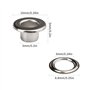 KIMI-HOSI 100 set Oeillets 5mm Ensembles Oeillets Cuivre Oeillets Argent avec Rondelles Grommets Eyelets pour Chaussures Vêtemen