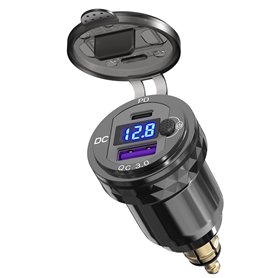 Prise USB DIN Chargeur Rapide de Moto