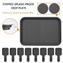 Appareil a Raclette 8 Personne Service a Raclette avec Revêtement Anti-Adhésif Plaque de Cuisson 8 Poêlons Antiadhésifs 4 Spatul