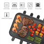 Appareil a Raclette 8 Personne Service a Raclette avec Revêtement Anti-Adhésif Plaque de Cuisson 8 Poêlons Antiadhésifs 4 Spatul