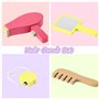 Maquillage Jouet Fille 3-5 Ans - Jeux en Bois Cadeau Fille 3-4 Ans Malette Faux Maquillage avec Palette et Kit Coiffure pour Cad