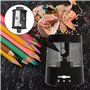 SPORWAY Taille-crayon électrique : taille-crayon électrique portable, alimentation par batterie/USB, taille-crayon électrique ép