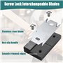 JGCJGG Rabot Bois avec 3 Lame de Rechange, Rabot Placo, Antidérapant Raboteuse Manuelle, Outils de Travail du Bois pour Bois PVC