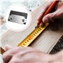 JGCJGG Rabot Bois avec 3 Lame de Rechange, Rabot Placo, Antidérapant Raboteuse Manuelle, Outils de Travail du Bois pour Bois PVC