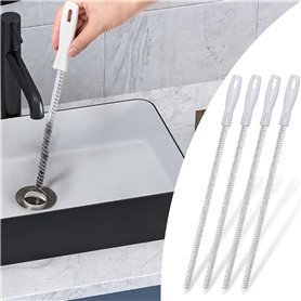 Alyvisun 4 Pièces Brosse de Débouchage de Canalisation