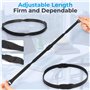 Alyvisun Lot de 120 attaches de câble réutilisables en nylon - 150 x 12 mm - Noir - Idéal pour écouteurs, téléphones, appareils 