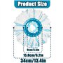 WinGluge 2 Pièces Têtes de Rechange Compatible avec Leifheit Clean Twist Disc Mop, Balai Serpillère Franges de Remplacement en M