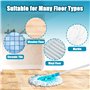 WinGluge 2 Pièces Têtes de Rechange Compatible avec Leifheit Clean Twist Disc Mop, Balai Serpillère Franges de Remplacement en M