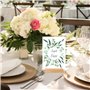 20 Porte Menu,Porte Menu Mariage,Porte Carte Bois,Design Inclinable Élégant,Livré Avec 50 Morceaux de Ruban Adhésif Double Face 