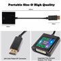 MEIRIYFA Câble adaptateur DisplayPort (DP) vers DVI, convertisseur DP vers DVI-D Single Link mâle vers femelle compatible avec P