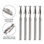 5 x 12 mm - En spirale - Avec 2 cannelures - En carbure solide - Micro-extrémité - Pour fr