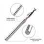 Lot de 12 mèches EU_HOZLY - 3,175 x 1,5 x 12 mm - En spirale - Avec 2 cannelures - En carbure solide - Micro-extrémité - Pour fr