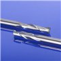 Lot de 12 mèches EU_HOZLY - 3,175 x 1,5 x 12 mm - En spirale - Avec 2 cannelures - En carbure solide - Micro-extrémité - Pour fr