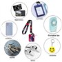 IXOKEV 2 Pcs Porte Carte de Bus,Anime Lanyard,LanièRe Pour Carte D'Identité Anime,Anime LanièRe Porte Carte,LanièRe Anime Avec P
