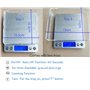 Muhwa Balance de cuisine numérique de haute précision avec écran LCD rétroéclairé 3 kg par palier de 0,1 g