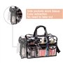 Enkrio Effacer Sac Cosmétique Sac de rangement Stadium Sécurité Approuvé Sac à bandoulière Maquillage Sac fourre-tout avec sangl
