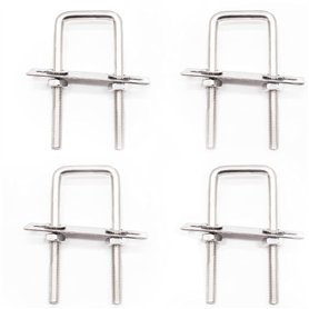 Qixuer 4 Pcs Acier Inoxydable Boulons En U