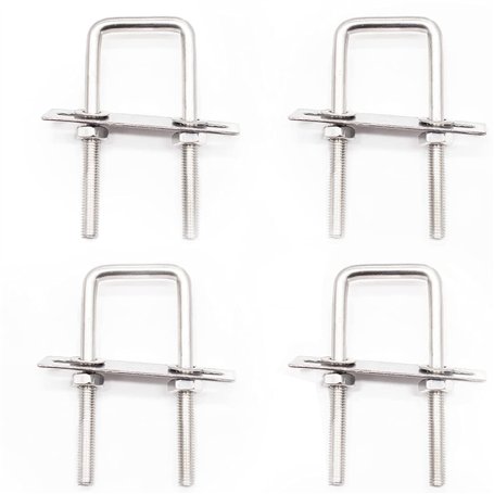 Qixuer 4 Pcs Acier Inoxydable Boulons En U