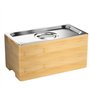 Bac à Compost de Cuisine, Poubelle à Compost,Compost de Cuisine intérieur avec 304 Acier Inoxydable - Seau a Compost avec Couver