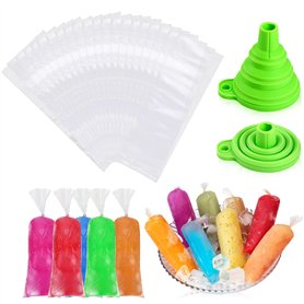 240 sacs Sacs à glace empilables en plastique facile à démouler
