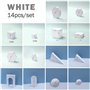 Lot de 14 Accessoires de Fond pour Photographie - en Mousse Rigide imperméable - Cube géométrique - Accessoires pour séance Phot