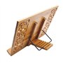 Rétro Porte-Livre Tablette Support Lecture/ Ipad/ Livre de Recette Ciselé Artistique Réglable 5 Degré Pupitre de Lecture en Bois