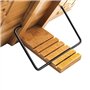Rétro Porte-Livre Tablette Support Lecture/ Ipad/ Livre de Recette Ciselé Artistique Réglable 5 Degré Pupitre de Lecture en Bois