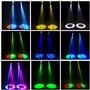 UKing Matériel d'Éclairage de Scène à Tête Mobile - 40 W - LED DJ avec Télécommande DMX512 - 8 Gobos - 8 Couleurs - 11 Canaux - 