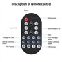 UKing Matériel d'Éclairage de Scène à Tête Mobile - 40 W - LED DJ avec Télécommande DMX512 - 8 Gobos - 8 Couleurs - 11 Canaux - 