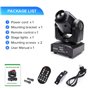 UKing Matériel d'Éclairage de Scène à Tête Mobile - 40 W - LED DJ avec Télécommande DMX512 - 8 Gobos - 8 Couleurs - 11 Canaux - 