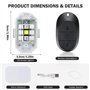 Weinsamkeit Lumières Stroboscopiques pour Drone, 2 Pièces 7 Couleurs LED Lumière Stroboscopique de Drone Lumière Anti-Collision 