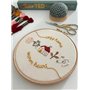 Broderie - Cadre de cercle en bois de cercle de broderie à la main pour l'outil de bricolage de broderie à l'aiguille (Édition :