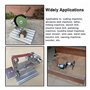 Jadeshay Moteur DC 12V, 0.32A 150W 13000-15000RPM Moteur à Balais CC À Couple Élevé, Puissance Élevée Micro Moteur Electrique