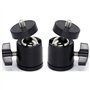 Lot de 2 mini trépied tête sphérique en métal 1/4" Rotule pour trépied Ball Head Mount Vis 1/4" Rotation à 360 degrés pour appar
