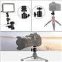 Lot de 2 mini trépied tête sphérique en métal 1/4" Rotule pour trépied Ball Head Mount Vis 1/4" Rotation à 360 degrés pour appar