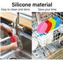 Moule à Gâteau en Silicone 4 Pouces, Moule Rond en Silicone Anti-Adhésifs et à Libération Rapide Lot de 6 Mini Moule a Cake Sili