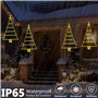 MTINRNI Lumiere Noel Exterieur,85cm LED Échelle Guirlande Lumineuse Pile avec Minuterie,8 Modes,Étanche Échelle Guirlande Lumine