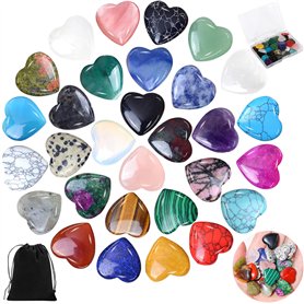Vleuexe 30 Pièces Cristal en Forme Coeur
