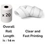 Bobine carte bancaire thermique 57 x 35 x 12 m – Rouleaux pour terminal carte bancaire – Bobine papier thermique 57x35x12 - sans