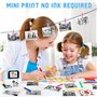Appareil Photo Numérique Instantané, avec Papier d'impression & Carte TF 32G, Caméra Vidéo avec Stylos Colorés pour Le Bricolage