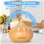 RDDAIPE Diffuseur Huiles Essentielles,500ml Ultrasonique Diffuseur D'huiles Essentielles,7 LED Diffuseur Parfum Electrique avec 