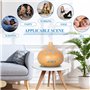 RDDAIPE Diffuseur Huiles Essentielles,500ml Ultrasonique Diffuseur D'huiles Essentielles,7 LED Diffuseur Parfum Electrique avec 