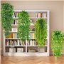 MZJAUVF 4Pcs Plante Artificielle Tombante, Fausse Plante Tombante avec Pots, Fausse Plante Interieurk, Plante Artificielle Inter