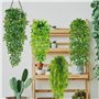 MZJAUVF 4Pcs Plante Artificielle Tombante, Fausse Plante Tombante avec Pots, Fausse Plante Interieurk, Plante Artificielle Inter